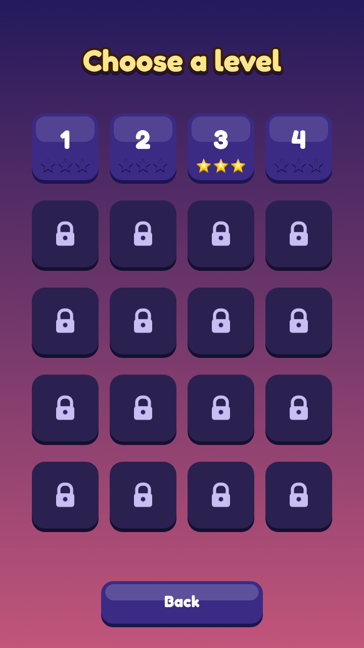 Level select screen